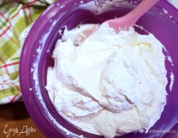 Вот такой воздушный крем получился.