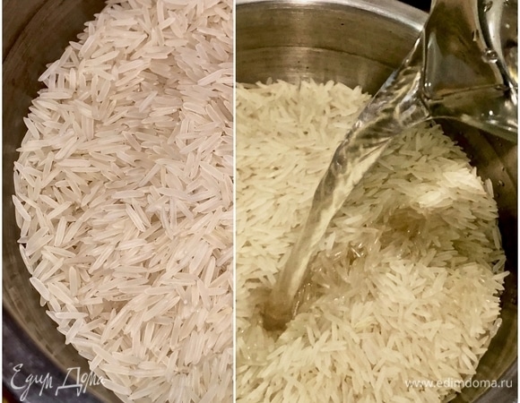 Рис хорошо промыть обязательно. Очень хорошо надо промыть. Я стал пользоваться советами Сталика последнее время. На практике убедился, что он прав. Сначала рис замочить на полчасика в теплой воде (градусов восемьдесят). И только потом промывал. А как промыл, опять же залил такой же водой и поставил в сторонку. Пусть себе стоит до поры.