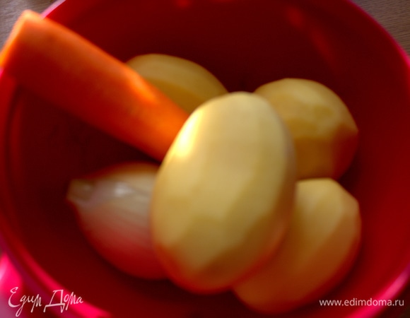 Подготовим овощи.