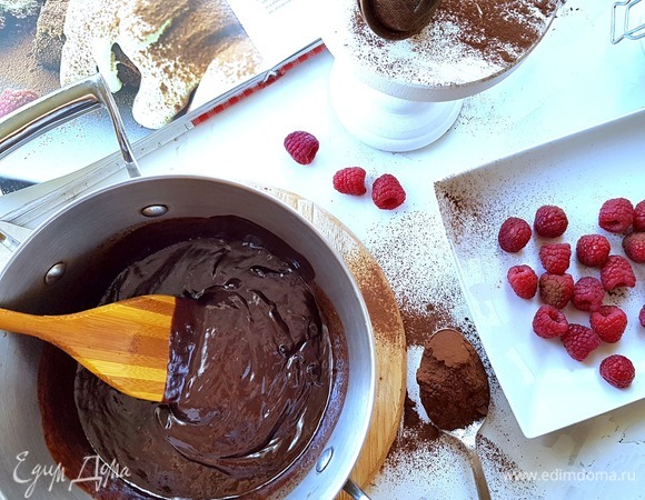 Вот такая гладкая шоколадная масса получилась.