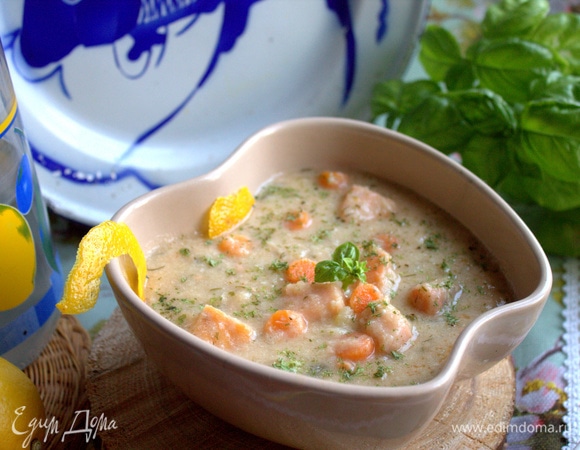 Готовый супчик разлить по порциям.