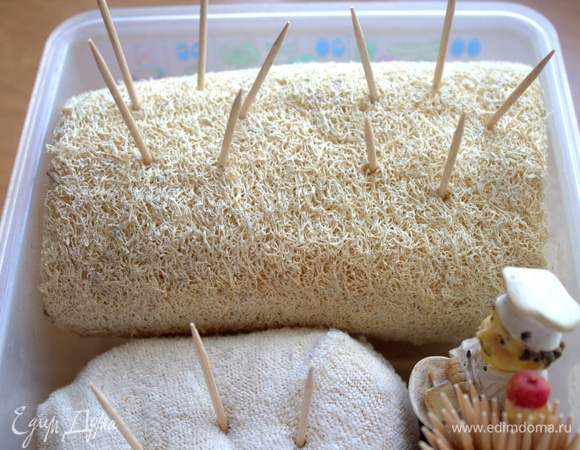 Можно воспользоваться куском поролона просто.