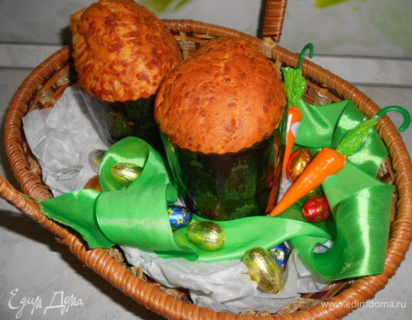 Духовку разогреть до 180°C. Выпекать до готовности 35–40 минут. Проверить готовность зубочисткой.