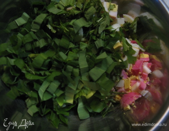 Вот так крупно нарезаем ингредиенты.