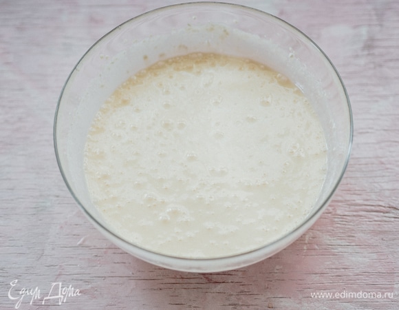 Взбиваем массу до однородности.