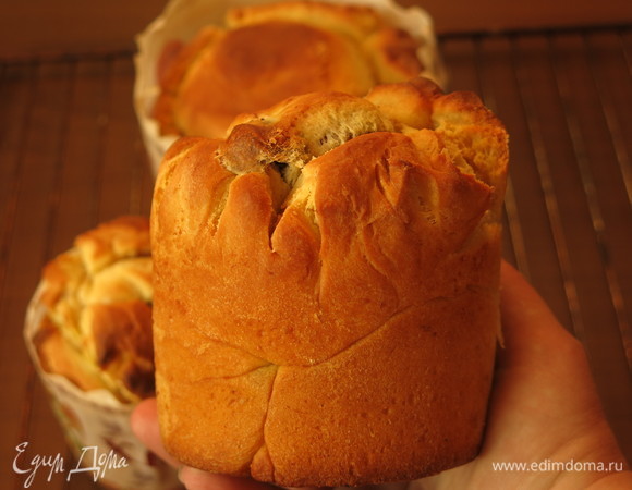 Снимаем бумагу (вынимаем из форм). Вот какой красивый получается бок.