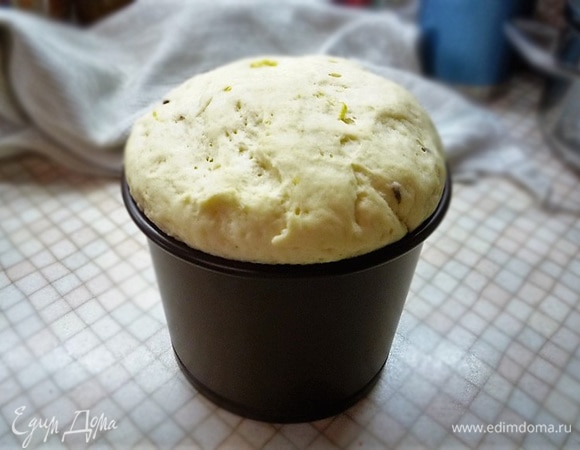 Вот так тесто поднялось после расстойки.