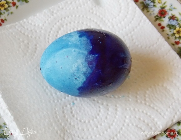 Выньте и положите на бумажное полотенце до полного высыхания. Можно оставить так.