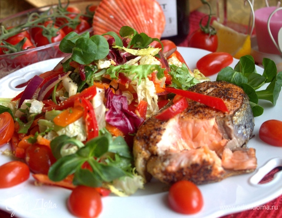 Очень вкусно с хрустящим свежим салатиком!