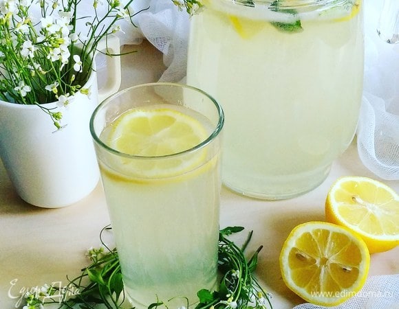 Лимонад готов. Подавать охлажденным. Будьте здоровы и счастливы)