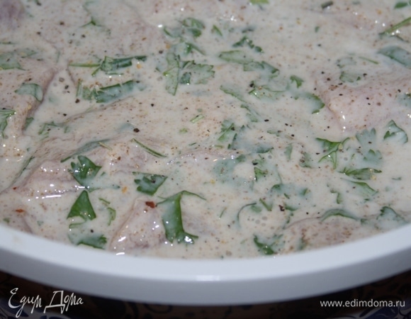 Перемешать, оставить на 1 час.