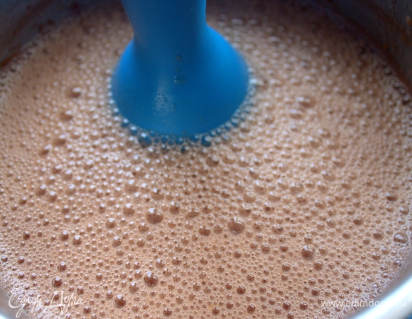 Взбить блендером.