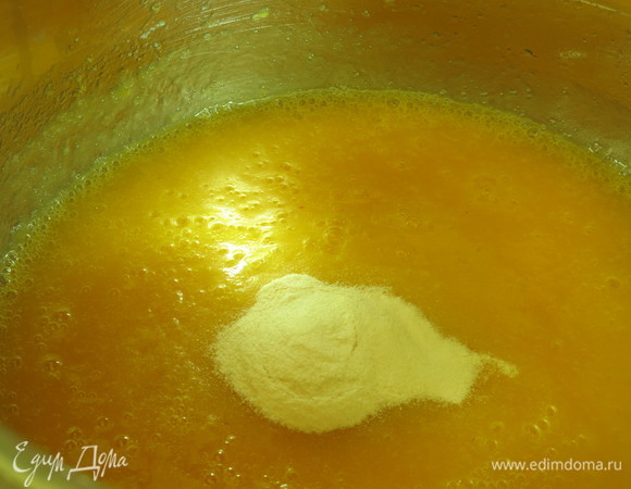 Добавляем агар-агар.