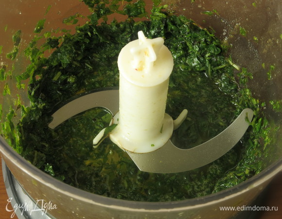 Измельчаем.