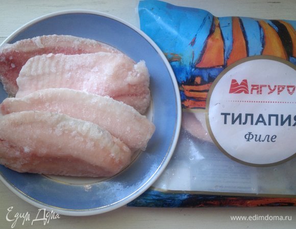 Филе тилапии ТМ «Магуро» достать из морозилки. Разморозить в холодильнике в течение 6–8 часов.