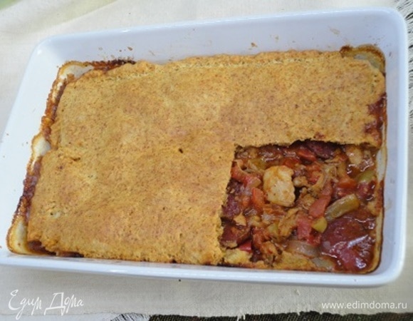 Выпекайте около 30 минут до золотистого цвета теста.