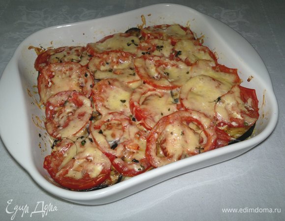 Вкусная запеканка готова! Достать форму из духовки.