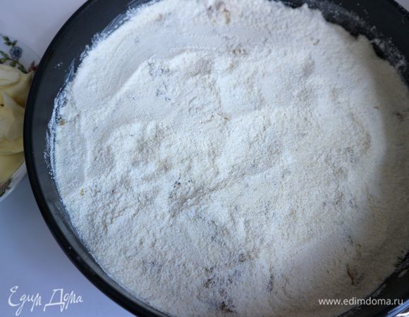 Последний слой из сухой смеси.