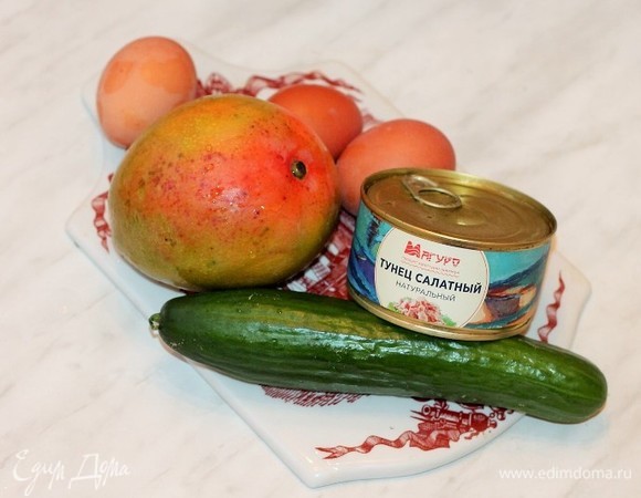 Ингредиенты, необходимые для салата. Еще нам понадобится сладкий перец.