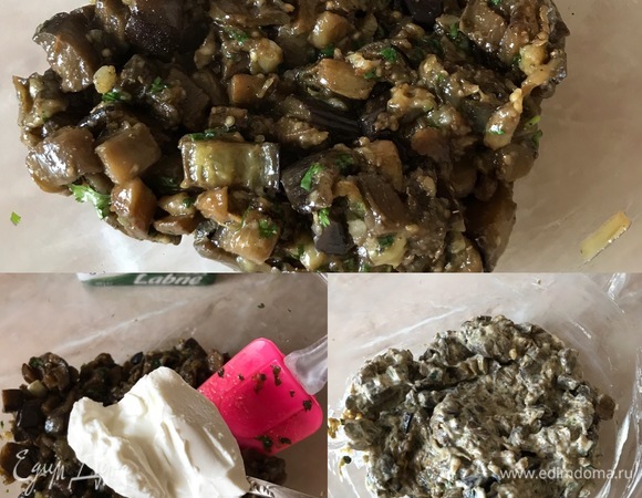 Затем добавляем лабне и аккуратно перемешиваем спатулой.