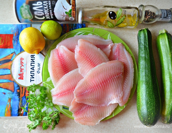Подготовьте продукты. Филе тилапии ТМ «Магуро» разморозьте на нижней полке холодильника.
