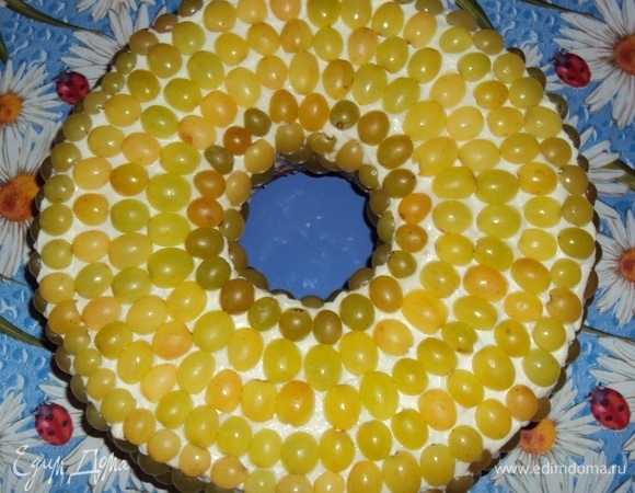 Вид кекса сверху.