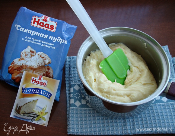 Крем перемешать до однородности и остудить до комнатной температуры.