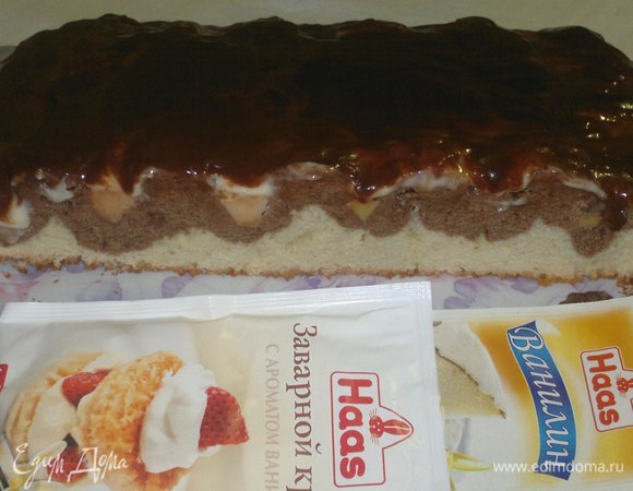 Пляцок «Дунайские волны» в продольном разрезе.