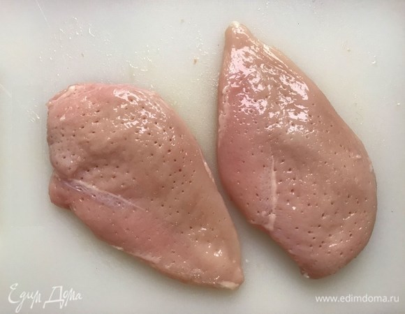 Филе отбить с двух сторон.