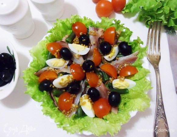 Салат «Нисуаз» готов. Приятного аппетита! 