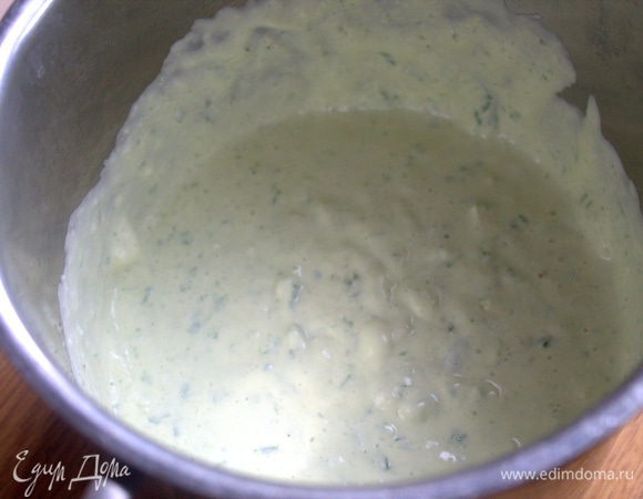 Пробить блендером.