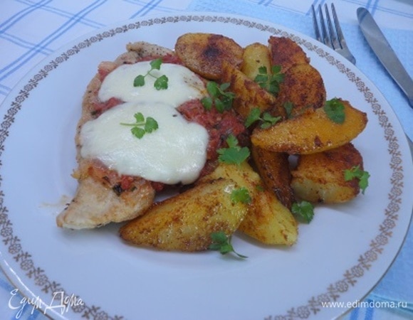 Подаем с зеленью.