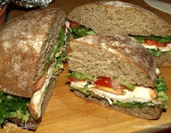 Нарезаем на порционные куски.