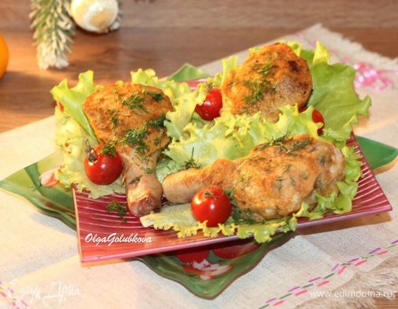 Из оставшегося кляра я приготовила 3 лепешки. Блюдо готово!