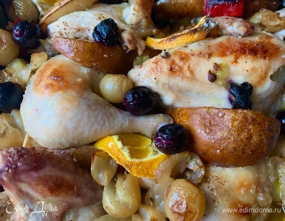 Я не стал сильно запекать. Если вы любите более зажаренных, добавьте время. Цыплята сочные, аромат потрясающий!