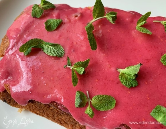 Я украсил листиками мяты.