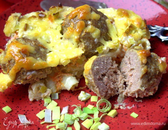 Тефтельки с таким сочетанием получаются очень сытными.