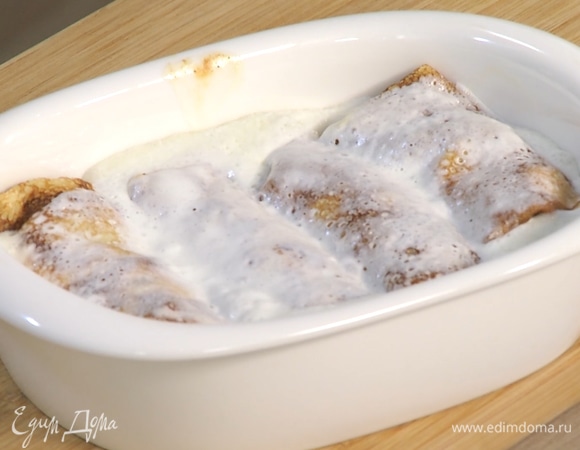 Запекать в духовке под грилем 3–5 минут. 