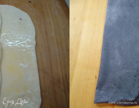 Сложить одну сторону на 1/3.