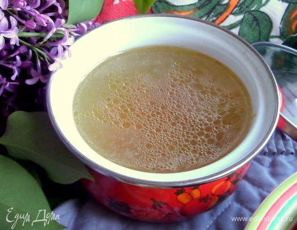 Потом процедить.