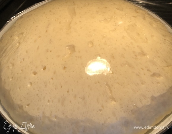 Тесто должно увеличиться в 3 раза.