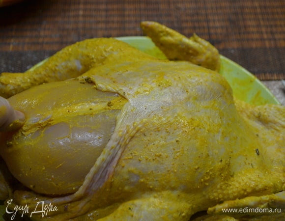 Теперь аккуратно достанем грудку.