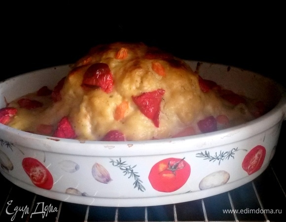 Поставить в электрическую духовку при 200°C на 40 минут.