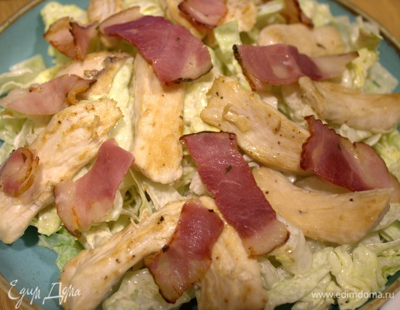 Далее — бекон поджаренный.