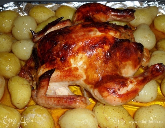 Наша курочка готова.