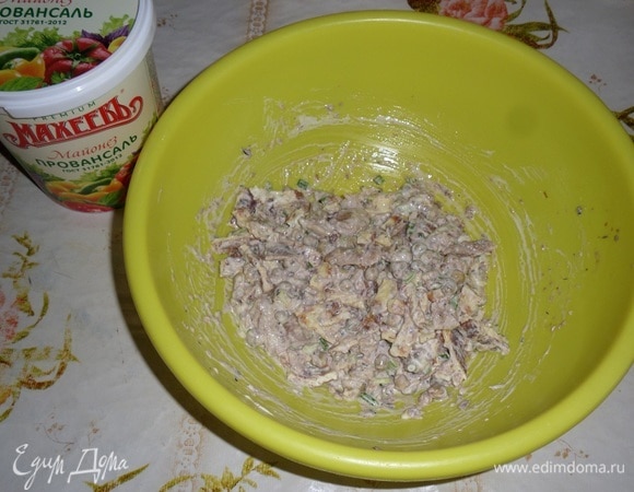 Перемешиваем массу.