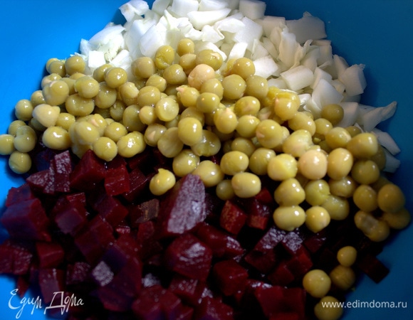 Соединить с горошком.