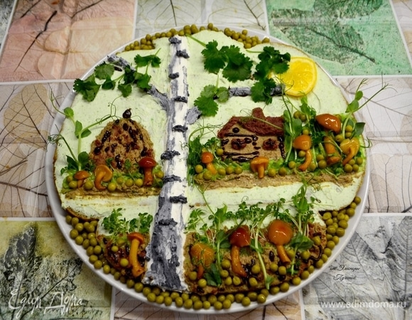 По желанию вы можете придумать свой рисунок! У меня родился деревенский сюжет!