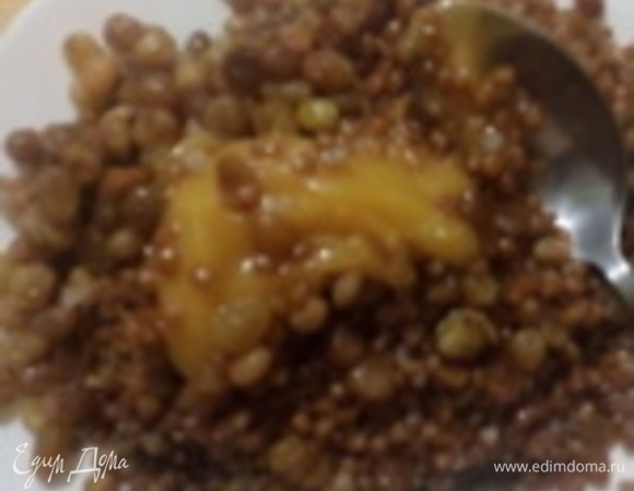 Смешиваем изюм и пшеницу. Добавляем ложку растительного масла без запаха и мед. И еще хорошо перемешиваем. Переложить в блюдо. Подавать охлажденным. Каждый должен брать на себя подвиги по силам.