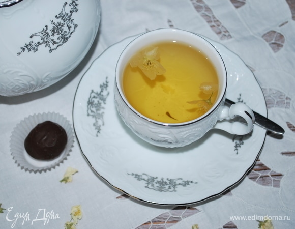 Вкусный полезный травяной чай готов. Приятного аппетита.